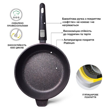 Сковорідка Fissman REBUSTO 24x4,3 см (4225)