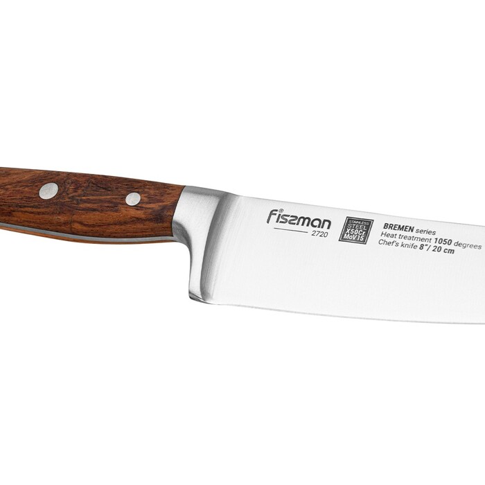 Нож Fissman поварской BREMEN 20 см X50CrMoV15 сталь (2720)