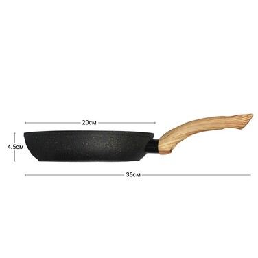Сковорода для жарки Fissman COSMIC BLACK 20x4,5 см (4340)