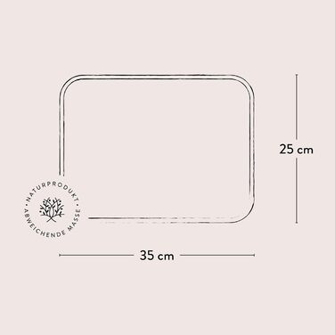 Обробна дошка з оливкового дерева 35 х 25 см das Olivenholzbrett