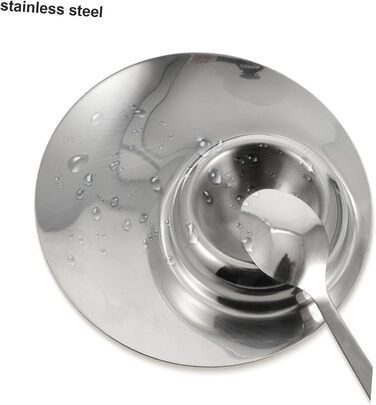 Підставка для яєць 12 см з ложкою, нержавіюча сталь Toyvian