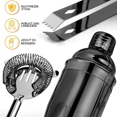 Профессиональный набор для коктейлей с подставкой 12 предметов Jeebuu