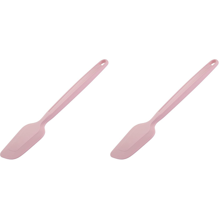 Силиконовая лопатка-скребок для теста 28 см, набор 2 предмета, пастельно-розовые Pamela Reif Fackelmann