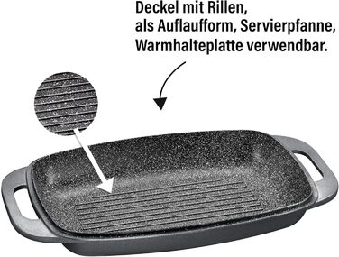 Жаровня с крышкой 43 х 26 см 8,4 л STONELINE