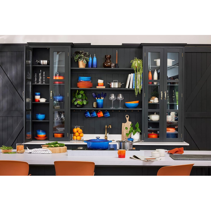 Гусятница / жаровня з кришкою 27 см, синій Le Creuset