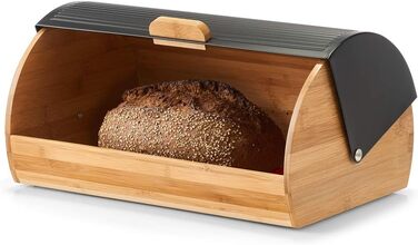 Хлібниця 39 x 27 x 19 см чорна Vialex