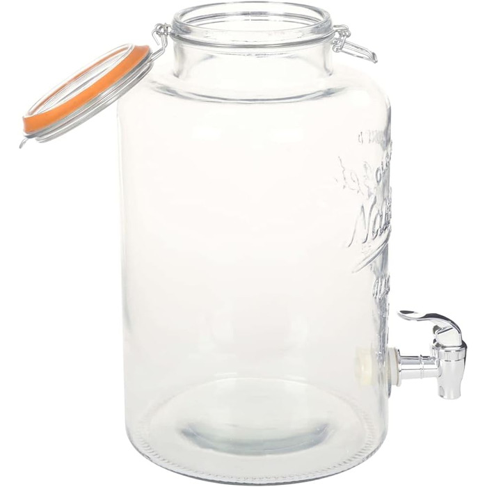 Диспенсер для напитков стеклянный с краном 8 л HaoChrymec