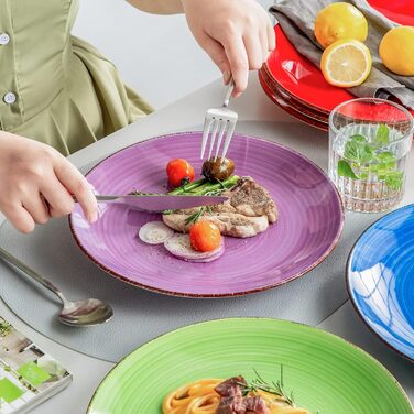 Набор обеденных тарелок, 6 предметов, разноцветные Bonita Vancasso
