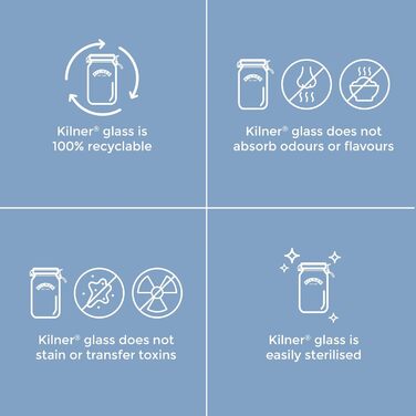 Стеклянная банка для хранения 3 л с зажимом Kilner