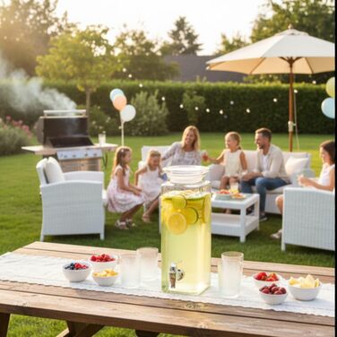 Скляний диспенсер для напоїв 2,5 л Mary's KITCHEN TOOLS