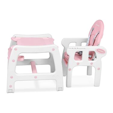 Детский стульчик для кормления 5-в-1 розовый Ricokids