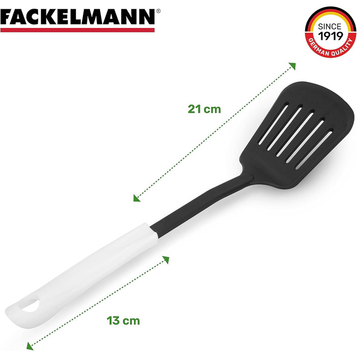 Лопатка 34 см з прорізами, чорно-біла Arcadalina Fackelmann