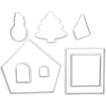 Набір з 8 форм для печива Пряниковий будиночок, пластик Cabilock