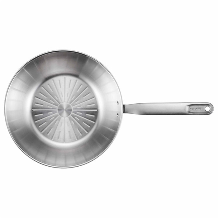 Сковорода Wok Fiskars All Steel Pure матова 28 см (1065629)