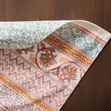 Бавовняні килимки для серветок, набір з 4 шт. , декоративні килимки для серветок, пасхальні килимки, що миються, для свят, вечерь, весни, літа (33 см x 48 см) (14 - Nila), 39Hermine 100