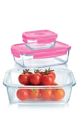 Набір контейнерів із сумкою LUMINARC PURE BOX ACTIVE, 3 шт. (6529086)