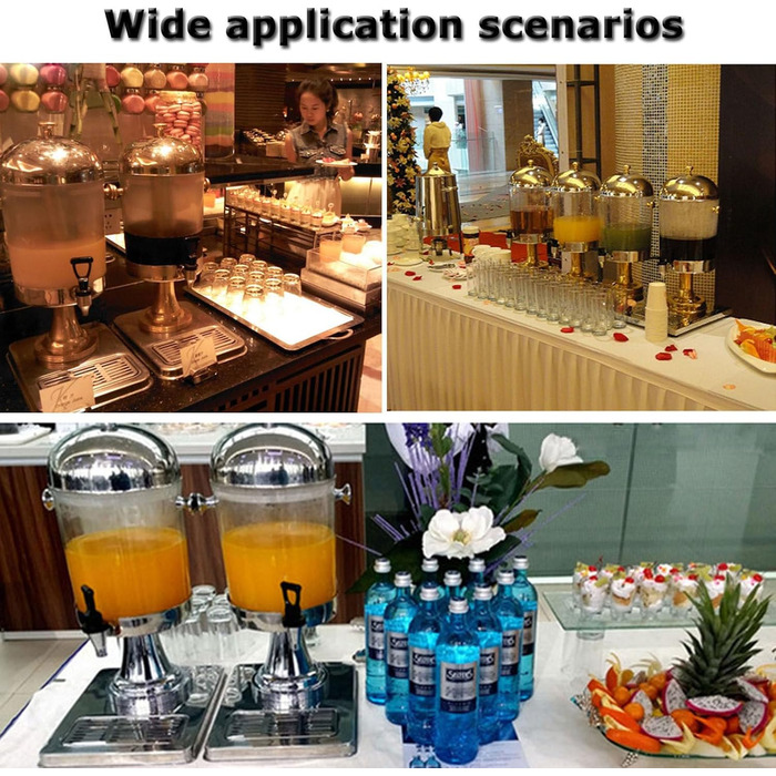 Диспенсер для напоїв професійний 24 л срібний Generisch