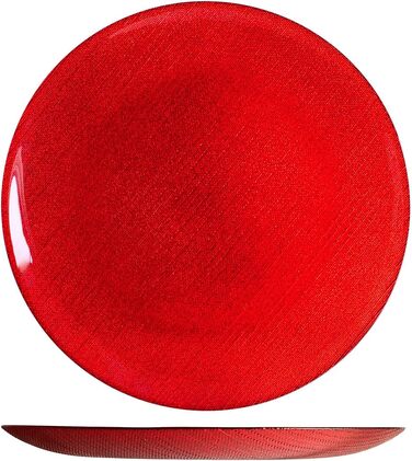 Набор H&h 6 piatti frutta charme red glitter см 21,5 см (Красный, тарелка 28 см)