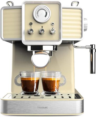 Кофемашина 1350 Вт, 20 бар Power Espresso 20 Tradizionale Light Yellow Cecotec