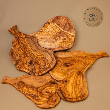 Обробна дошка з оливкового дерева 40 х 21 см das Olivenholzbrett