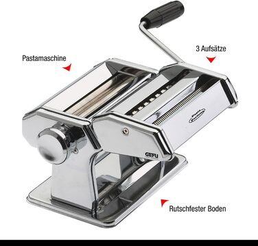 Машина для пасти Pasta Perfetta de Luxe з 3 насадками Gefu