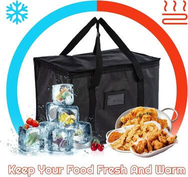 Ізотермічна ланч-сумка 16 л чорна SUOXU