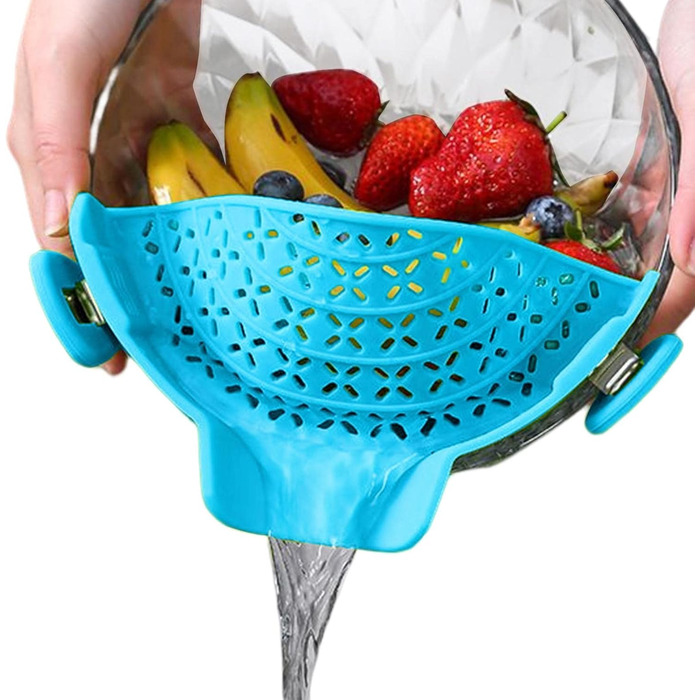 Силіконовий друшляк із застібкою для каструль Fulenyi