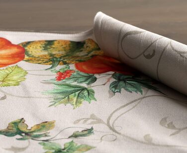 Бавовняні килимки для серветок, набір з 4 шт. , декоративні килимки для серветок, пасхальні килимки, що миються, для свят, вечерь, весни, літа (33 см x 48 см) (17 - Lumina), 39Hermine 100