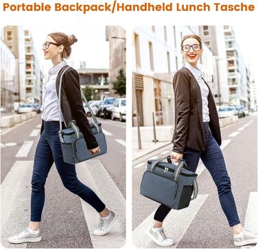 Термосумка для кемпінгу 15 л темно-синій DUNSOO