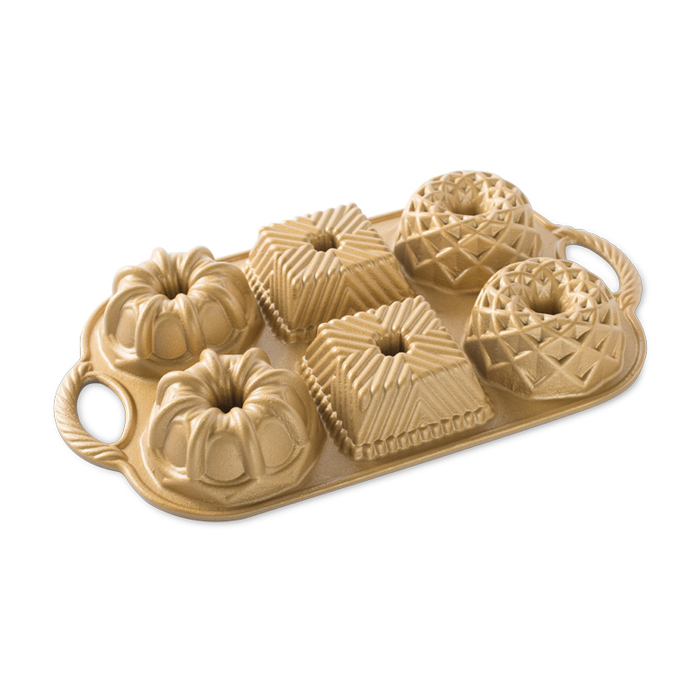 Форма для випічки Nordic Ware Bundtlette gold, 36 х 21 х 4 см