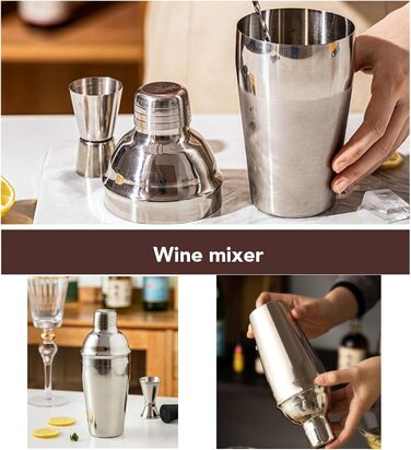 Профессиональный набор для приготовления коктейлей из нержавеющей стали HEdir