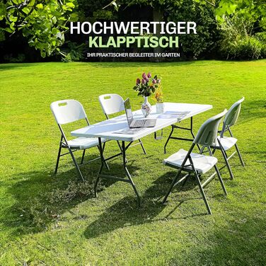 Складаний кемпінговий стіл 180x74x74 см Blumixx