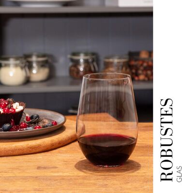 Набір безніжкових келихів для вина 6 шт 580 мл Krosno