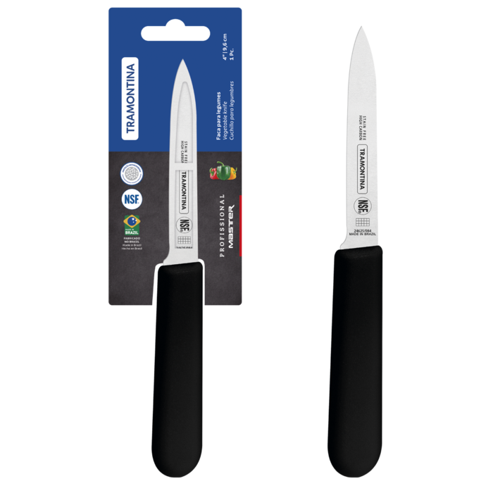 Ніж для овочів Tramontina Profissional Master black, 102 мм (7081450)