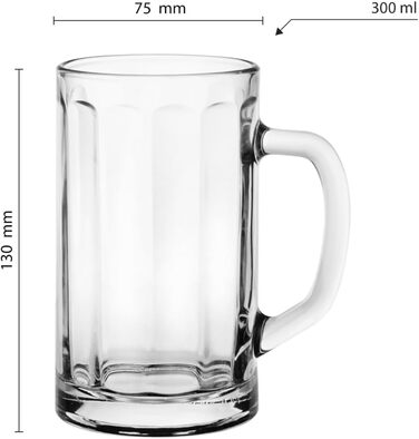 Набір склянок для пива 4 шт по 300 мл Glasmark KROSNO 1992