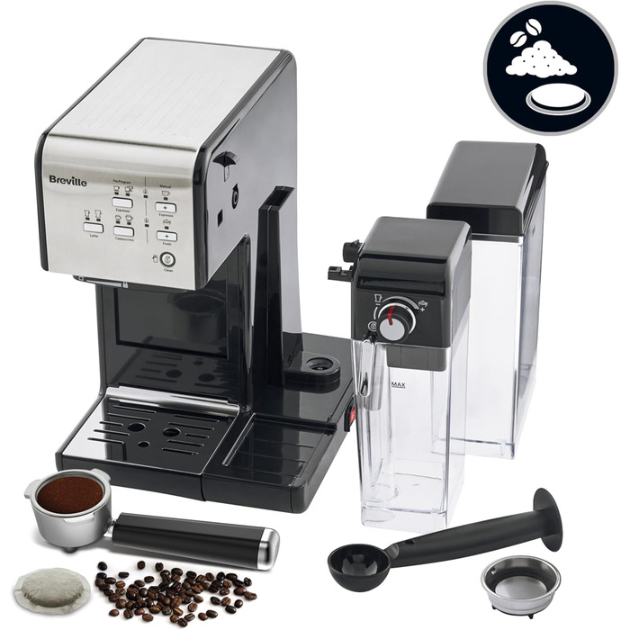Кавомашина для лате та капучино 1,4 л 1245 Вт Breville