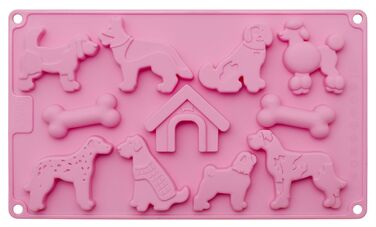 Форма для кексов в виде собак, 17,5 x 29,5 x 1,5 см, RBV Birkmann