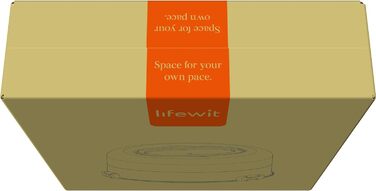 Контейнер для торта 27 см з кришкою та ручкою, білий Lifewit