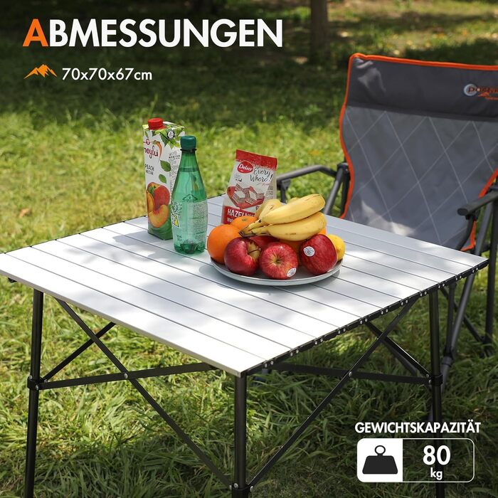 Складной кемпинговый стол белый Portal