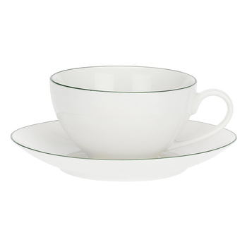 Чашка для чаю з блюдцем La Porcellana Bianca DINTORNO, порцеляна, 220 мл