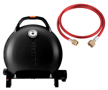 КОМПЛЕКТ Портативний переносний газовий гриль O-GRILL 600T, чорний + шланг в подарунок! Код: 011677