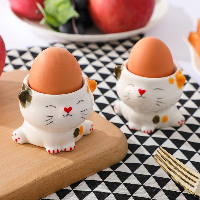 Набір підставок для яєць у вигляді милих котиків 2 шт WW STYLE