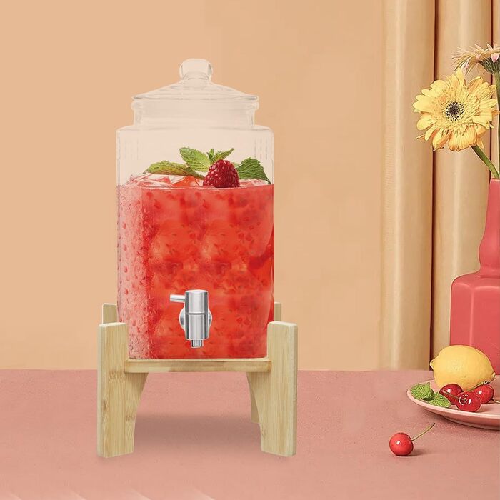 Скляний диспенсер для напоїв 5 л DHQCQL