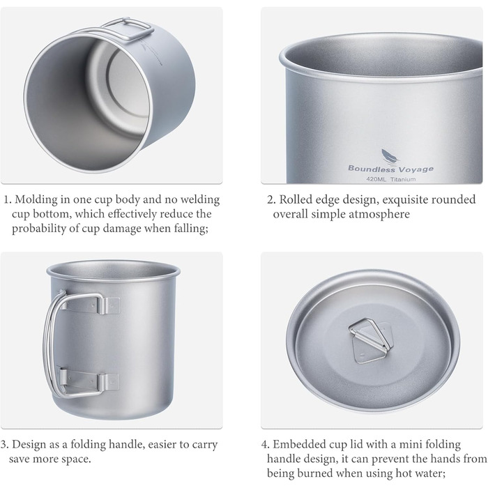 Кружка для кемпинга 420 мл Boundless Voyage