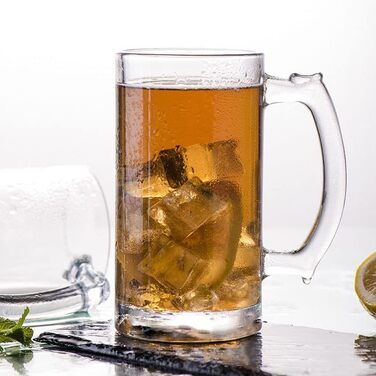 Набір скляних пивних кухлів 4 шт 473 мл TUSAPAM