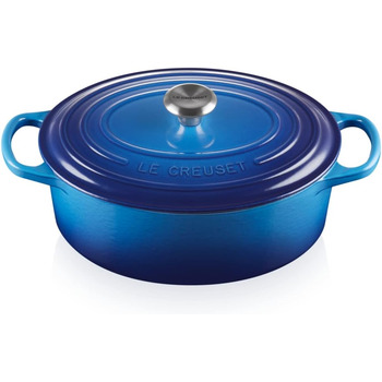 Гусятница / жаровня с крышкой 27 см, синий Le Creuset