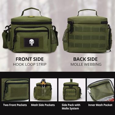 Термосумка 12,3 л зелена Bunnychic