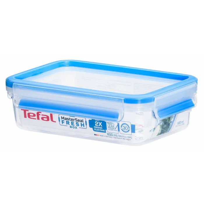 Tefal Контейнер MasterSeal, прямокутний, 800 мл, пластик