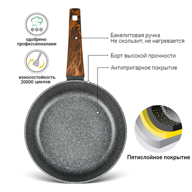 Глубокая сковорода Fissman CAPELLA 28x8 см (14951)