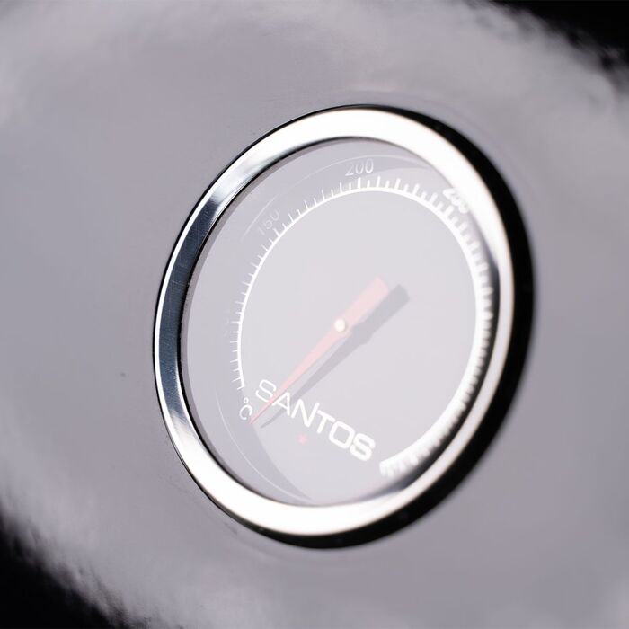 Газовый гриль SANTOS S-318 Black, с боковой и задней горелкой, черный 900273 Код: 010952